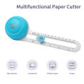 KW-triO Circular Paper Cutter Rotary Circle Cutter Manual Round Cutting Tool Paper Trimmer Scrapbooking Tool for DIY Paper Cards. 