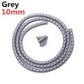 2/1M 16/10 mm Flexible Spiral Cable Wire Protector Cable Organizer Computer Cord Protective Tube Clip Organizer Management Tools. 