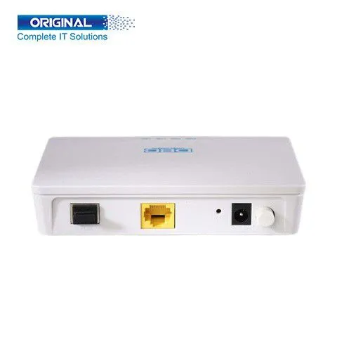 The DBC 1GZ-AK-V2 1GE EPON ONU. DBC 1GZ-AK-V2 EPON ONU has 1GE optical network, PON uplink port, RJ-45 Ethernet port, 10/100/1000Mbps, connect to external AC-DC adapter, power on/off.