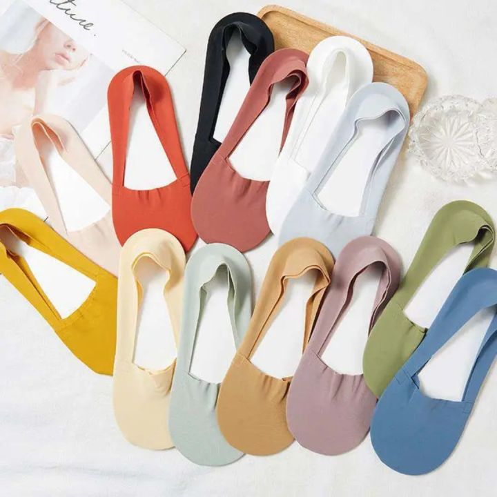 No Show Invisible Socks with Anti-Slip Grip – For Women & Men, Ideal for Loafers & Shoes