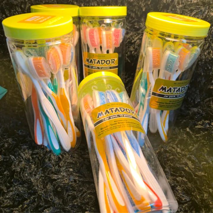 Matador Soft ToothBrush With Cap- 1 Jar -12 Pcs