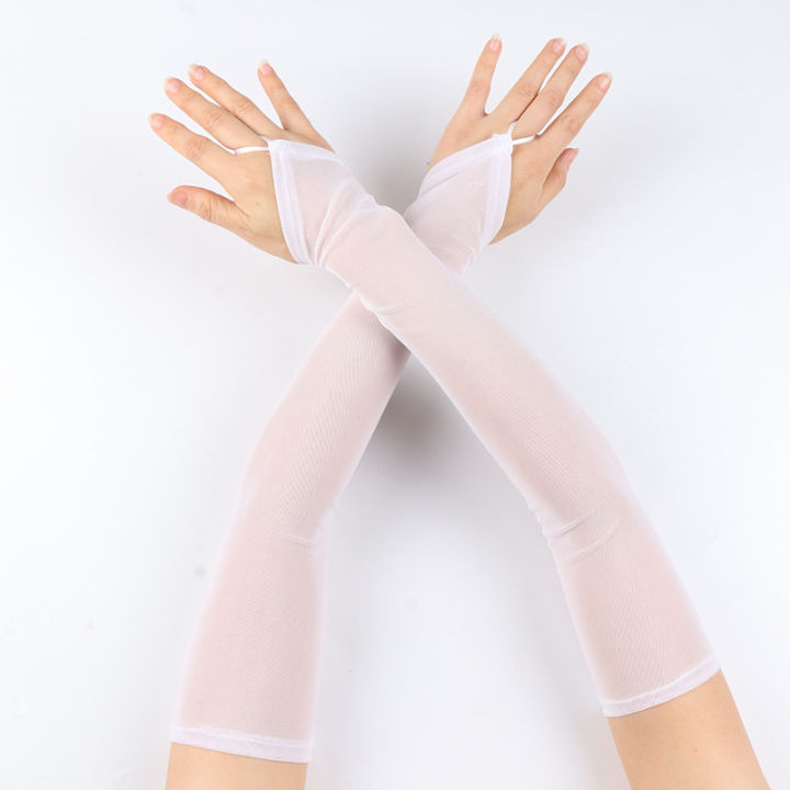 50cm%20Women%20Black%20White%20Transparent%20Mesh%20Breathable%20Elasticity%20Hook%20Finger%20Long%20Gloves%20%20Party%20Etiquette%20Fingerless%20Gloves%20-%20Image%207