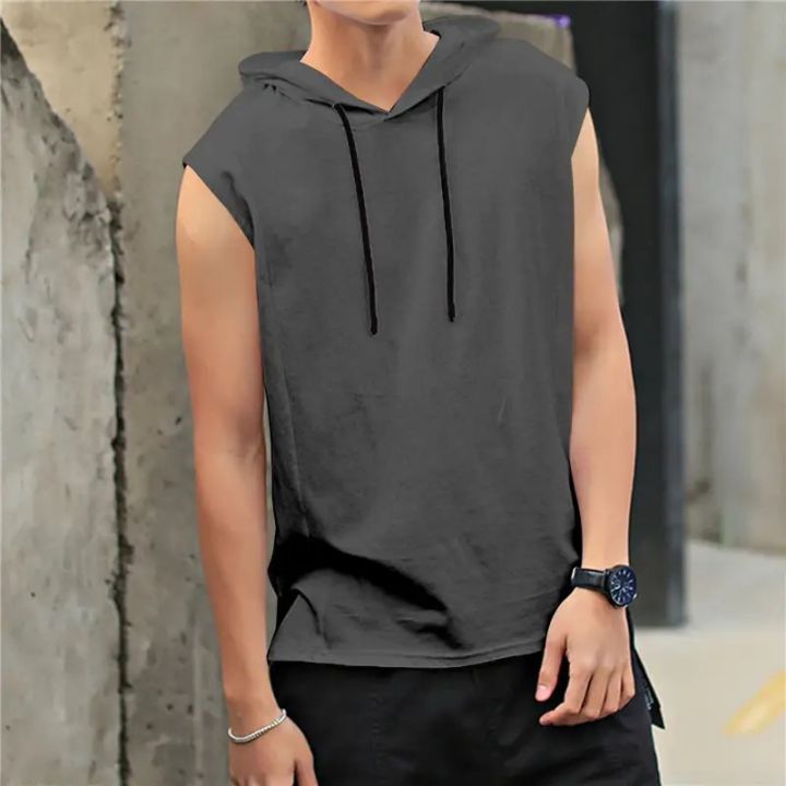 New%20Men%E2%80%99s%20Cotton%20Soft%20Sleeveless%20Workout%20Hoodie%20-%20Image%203