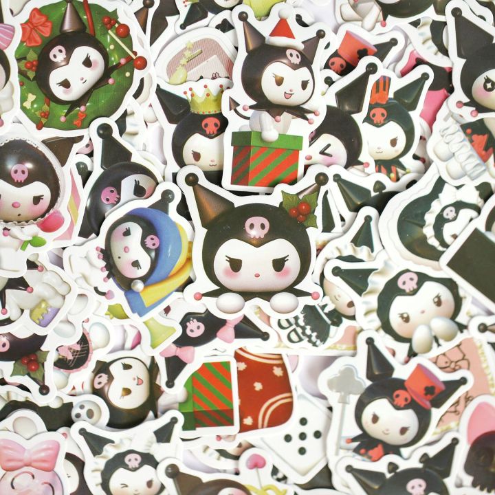 50Pcs Sanrio 3D Stereoscopic Stickers kawai Phone Case Cute DIY Decorative Waterproof Anime Stickers Kuromi My Melody