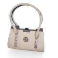 Ladies HandBag | Fancy Purse | Party Purse | Metal Frame | Stylish Purse | Light Weight Bamboo Handle Bag. 