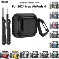 2024 New Case for AirPods 4 /AirPods Pro 2nd with Lock Shockproof Protective Cases with Cleaner Kit For Airpods 4th Gen Earbuds. 
