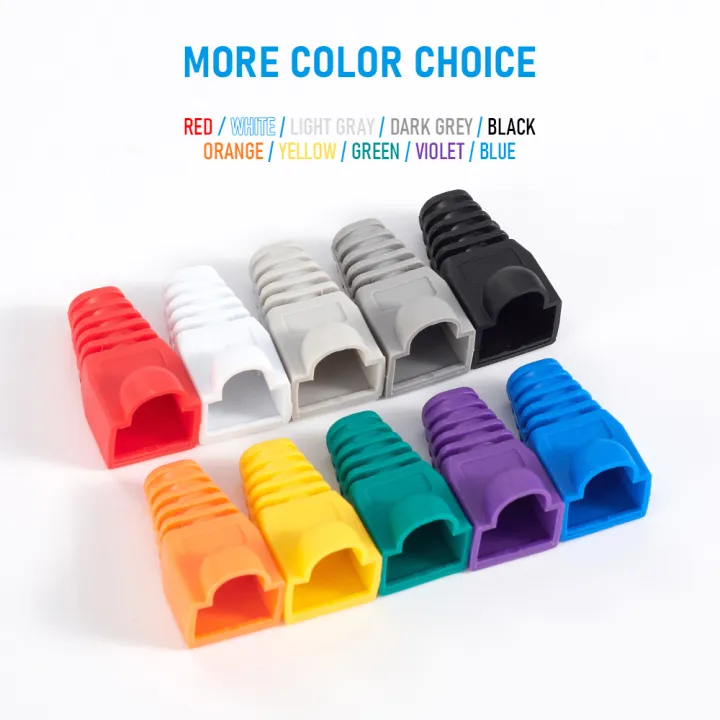 10pcs/50pcs%20Ethernet%20Network%20Cable%20Strain%20Relief%20CAT6%20CAT5E%20Boots%20Cable%20RJ45%20Connector%20Plug%20Cover%206.5%20-%20Image%204