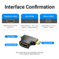 Vention Micro HDMI Adapter Micro Mini 2 in 1 Male to Female Cable Connector Converter for Camera TV Projector Mini HDMI Adapter. 