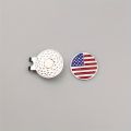 Golf Cap Clip Golf Mark 25mm Coin Golf Metal Ball Position Mark Golf Magnetic Cap Clip JQ985212.