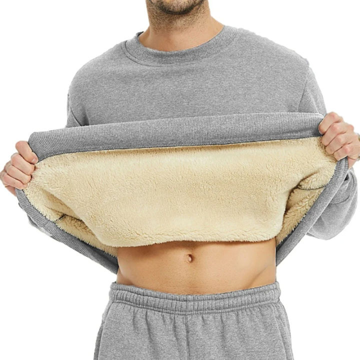 Men's%20Autumn%20Winter%20Fleece%20Lined%20Warm%20Top%20Korean%20Fashionable%20Long%20Sleeved%20Base%20Shirt%20Plush%20Casual%20Warm%20Underwear%20T-shirt%20-%20Image%203