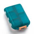 10 Compartments Travel Pill Organizer Pocket Portable Pill Storage Box Case Daily Pill Container or Purse Fish Oil Medicine.