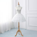 White Short Petticoats for Wedding Lolita Woman Girl Underskirt Crinoline Fluffy Pettycoat Hoop Skirt.