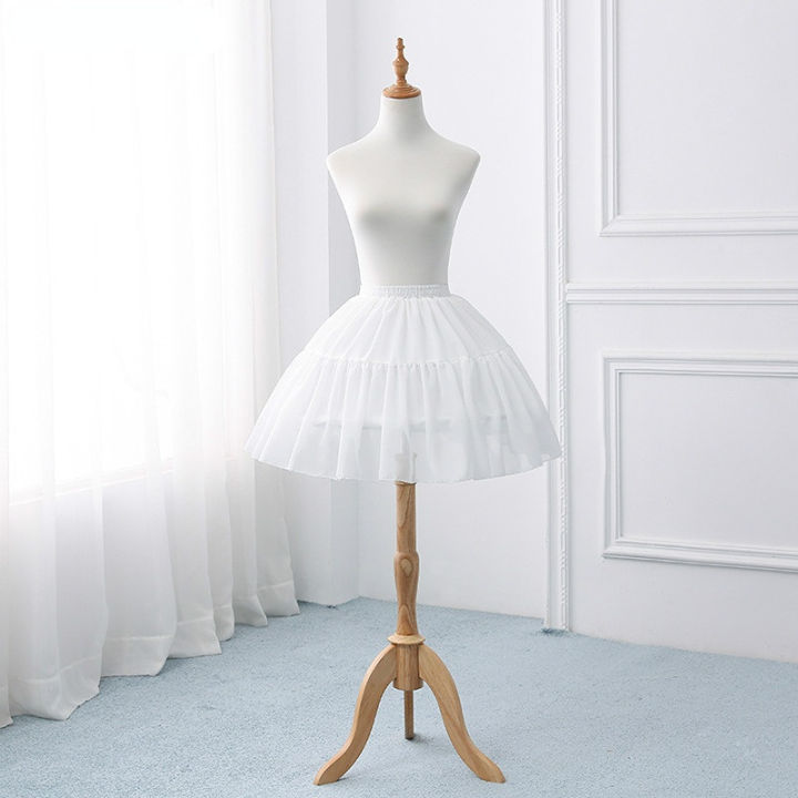White%20Short%20Petticoats%20for%20Wedding%20Lolita%20Woman%20Girl%20Underskirt%20Crinoline%20Fluffy%20Pettycoat%20Hoop%20Skirt%20-%20Image%202
