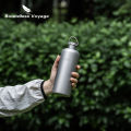 Boundless Voyage 600ml Titanium Sports Water Bottle Lightweight Camping Drinkware for Hiking, Travel & Everyday Use Ti3009D. 