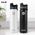 ESLNF 650ml Bicycle 304Stainless Steel Water Bottle Cycling Thermos Bottle Keep Hot and Cold Sport Water Cup Kettle.