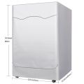 Washing Machine Cover Washer Dryer Cover For Front Loading Machine Waterproof Dust Proof Thicker with Roll Edge. 