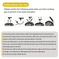 Portable Car Tire Puncture Repair Kit T-Handle Tools Glue Strips Universal for Truck Motorcycle RV Roadside Safety. 