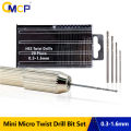 CMCP 0.3-1.6mm HSS Twist Drill Bits Mini Micro Drill Bit Set Aluminum Hand Drill Model Craft With Case Tool Mini Drill Bit. 