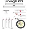 72PCS 24cm Universal Dirt Bike Spoke Covers Motorcycle Wheel Rim Spoke Wrap Kit Skins Protector Cover For Motocross Bicycle Bike. 