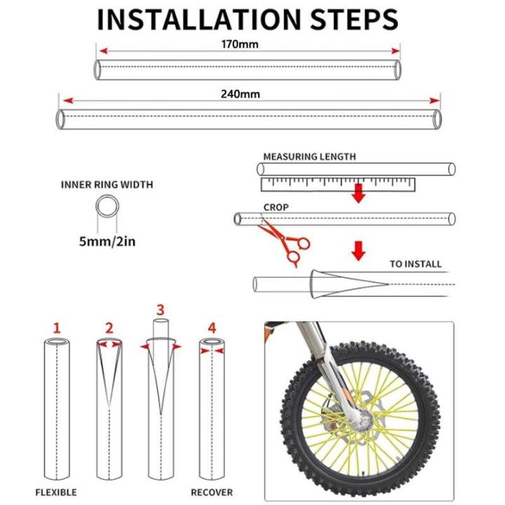 72PCS%2024cm%20Universal%20Dirt%20Bike%20Spoke%20Covers%20Motorcycle%20Wheel%20Rim%20Spoke%20Wrap%20Kit%20Skins%20Protector%20Cover%20For%20Motocross%20Bicycle%20Bike%20-%20Image%206