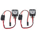 Super Bright LED Light Bar 21x21mm Square A-Pillar Lamp for 1/10 1/8 1/6 RC Crawlers Axial SCX6 Wraith TRX4 4WD.