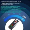 Hidden Camera Detector Anti Spy Gadget Professional Hunter Wireless Signal Car GPS Infrared Search Wiretapping Bug Mini Devices. 
