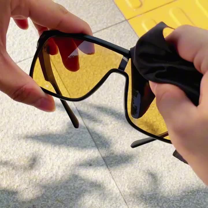 CRIXLAIS Fashion Photochromic Polarized Sunglasses Men Women Oversized Sun Glasses Male Night Vision Driving Goggles UV400
