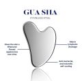 Face Guasha Scraper Stainless Steel Gua Sha Massager Body Neck Back Stress Relief Beauty Tool Skin Scraping Lymph Detox Massage Leima. 