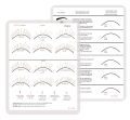 Bundle Beginner and Wispy Eye Shape Lash Map Charts School Practice Training for Fake Eyelashes Wholesale.