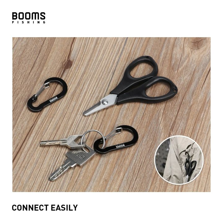 Booms%20Fishing%20CC1%20Multi-Use%20Carabiner%20Clip%2020pcs%20Small%20Caribeener%20Clips%20Mini%20Keychain%204cm%20Aluminum%20D%20Ring%20Fishing%20accessories%20-%20Image%204