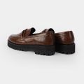 Chunky Loafers Pattern Luxuries Men's Shoes. 