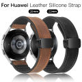 Leather Silicone Strap for Huawei Watch GT 5 4 46mm 41mm Band Wristband Bracelet for Huawei GT5 GT4 GT3 Pro GT2 20mm 22mm Strap. 