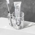 Transparent Plastic Toothbrush Cup with Handle Multipurpose Holder For Mouthwash and Teeth Cleaning Tools. 