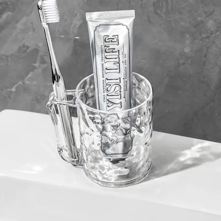 Transparent%20Plastic%20Toothbrush%20Cup%20with%20Handle%20Multipurpose%20Holder%20For%20Mouthwash%20and%20Teeth%20Cleaning%20Tools%20-%20Image%207