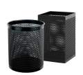 Pen Holder Round or Square Mesh steel body Black 1 pcs. 