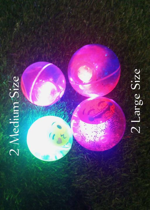 Light balls, toy for kids,bouncing ball gift for kids, (4 light balls)