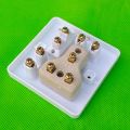 5in1 Universal Multi-functional Light Plug Wall Power Socket China Fitting Sheet China Switch Light Plug Board. 