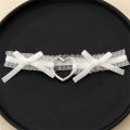 Lolita Lace Garters Leg Belt Punk Cross Heart Bow Leg Ring Goth Elastic Bell Thigh Choker Chain Women Lingerie Cosplay Harness. 