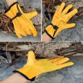 Multiple Usage Cowhide Leather Safety Gloves. 