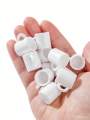 10pcs Dollhouse Miniature White Mugs: Miniature Resin Coffee Cup Models for Kitchen, Living Room, Study, or Café Scene Tabletop.