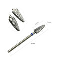 HYTOOS 5mm Flame Bit 3/32 Carbide Nail Drill Bits Manicure Burr Remove Gel Electric Milling Cutter Accessories.