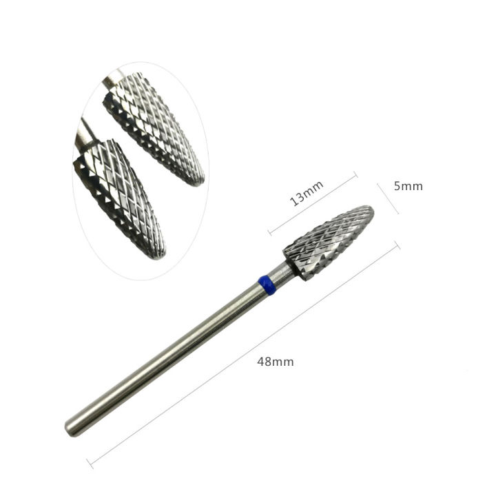 HYTOOS%205mm%20Flame%20Bit%203/32%20Carbide%20Nail%20Drill%20Bits%20Manicure%20Burr%20Remove%20Gel%20Electric%20Milling%20Cutter%20Accessories%20-%20Image%203