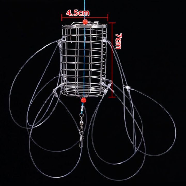 8%20Rings%20Catching%20Tool%20Stainless%20Steel%20Durable%20Bait%20Cage%20Nylon%20Thread%20Fish%20Cage%20Feeder%20Crab%20Lobster%20Shrimp%20Crayfish%20-%20Image%206