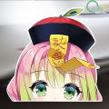 for Demon Slayer Kanroji Mitsuri Peek Car Sticker Occlusion Scratch Personality Decal Car Goods Creative Decals. 