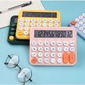 Electric Calculator Dexin DX-8869 | Mechanical Buttons multicolor, for Desktop financial accounting. 