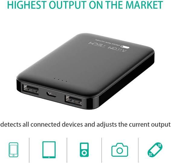 Power Bank 5000 Mah 2 Ports All Mobile Supported