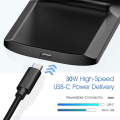 30W Wireless Charger Stand Pad for iPhone 15 14 13 12 11 Pro Samsung Xiaomi Phone Chargers Induction Fast Charging Dock Station. 