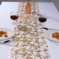 Sparkle Metallic Table Runners Gold Silver Thin Table Runner Glitter Sequin Metallic Foil Mesh Roll Birthday Party Decor Wedding.
