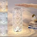 crystal diamond lamp LED rose light projector with remote and touch sensor. 