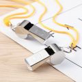 1Pc Referee Stainless Steel Metal Whistle Sports Sports Warning Match First Aid Gift Traffic Command General Small Silver.